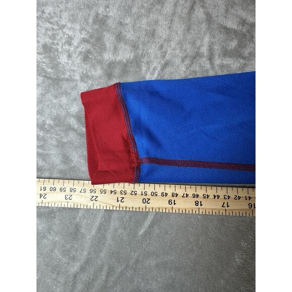 Helly Hansen Lifa Stay Dry 1/4-Zip Base Layer Top Men’s L Blue Red - Picture 7 of 7